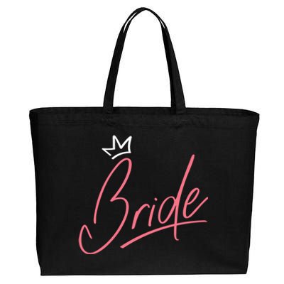 Bride Crown Cotton Canvas Jumbo Tote