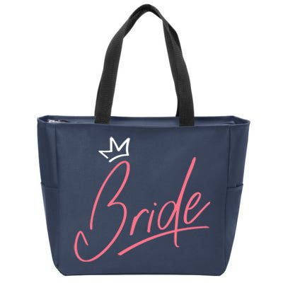 Bride Crown Zip Tote Bag