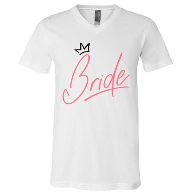 Bride Crown V-Neck T-Shirt