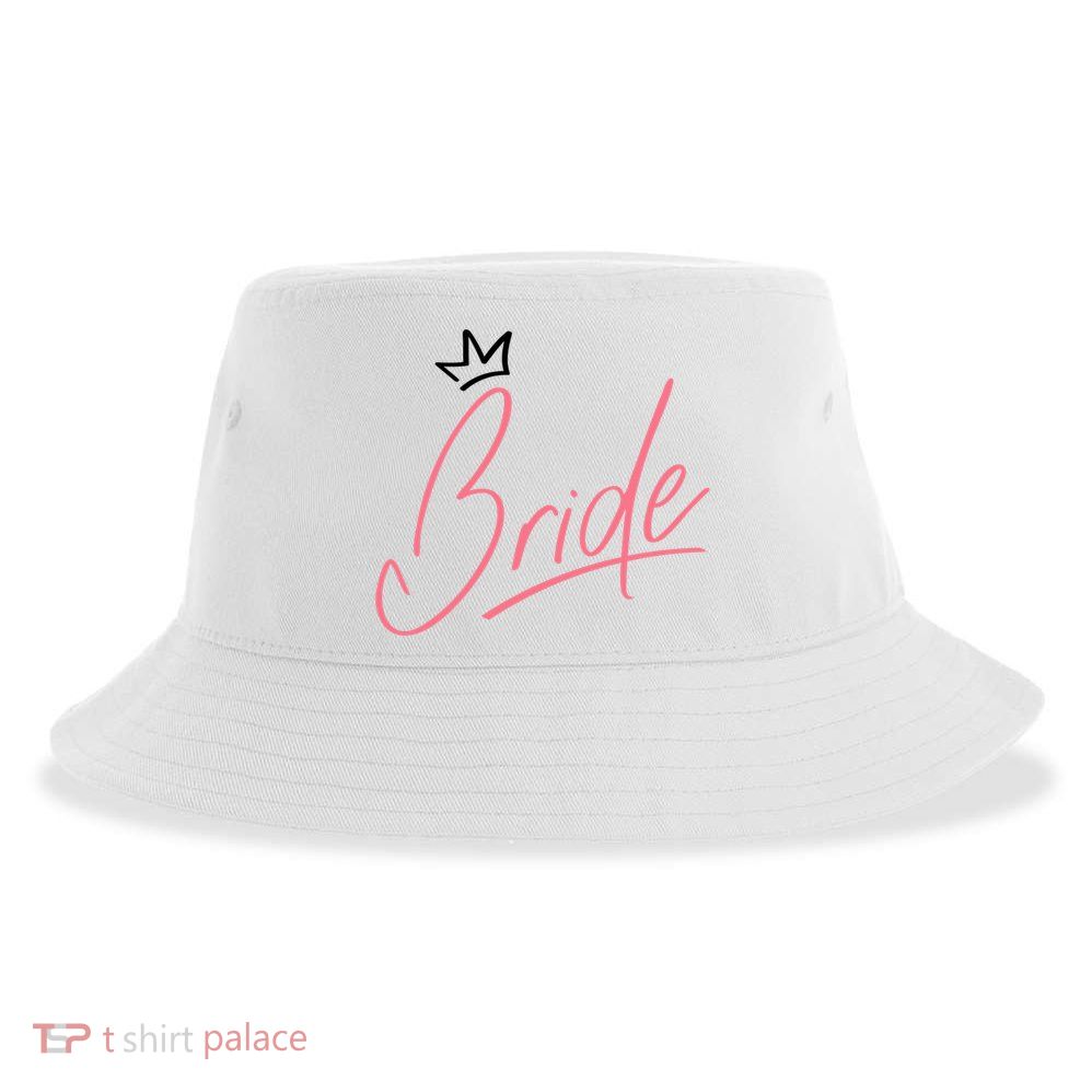Bride Crown Sustainable Bucket Hat