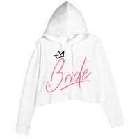 Bride Crown Crop Fleece Hoodie