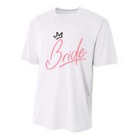 Bride Crown Youth Performance Sprint T-Shirt