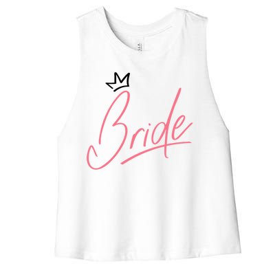 Bride Crown Women's Racerback Cropped Tank