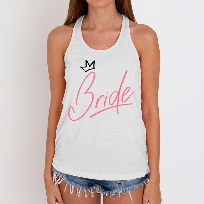 Bride Crown Women's Knotted Racerback Tank