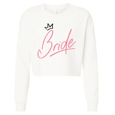 Bride Crown Cropped Pullover Crew