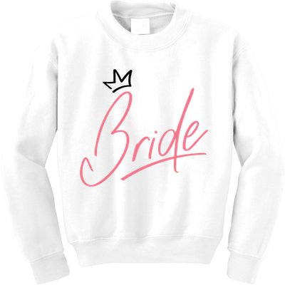 Bride Crown Kids Sweatshirt