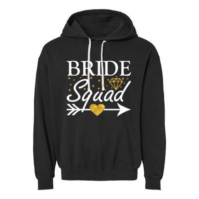 Bride Squad Arrow Garment-Dyed Fleece Hoodie