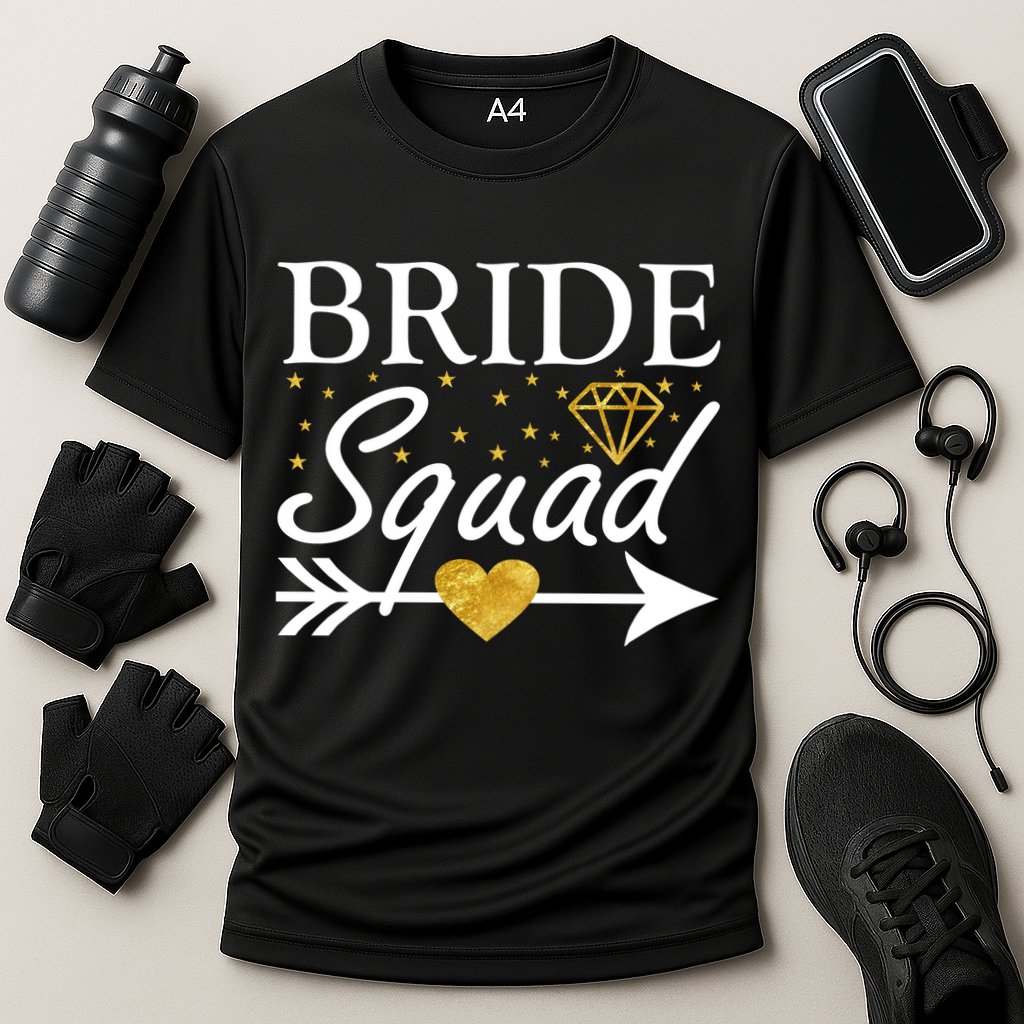 Bride Squad Arrow Cooling Performance Crew T-Shirt