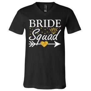 Bride Squad Arrow V-Neck T-Shirt