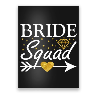 Bride Squad Arrow Poster