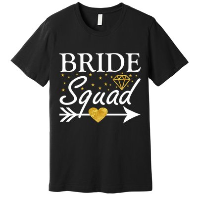 Bride Squad Arrow Premium T-Shirt