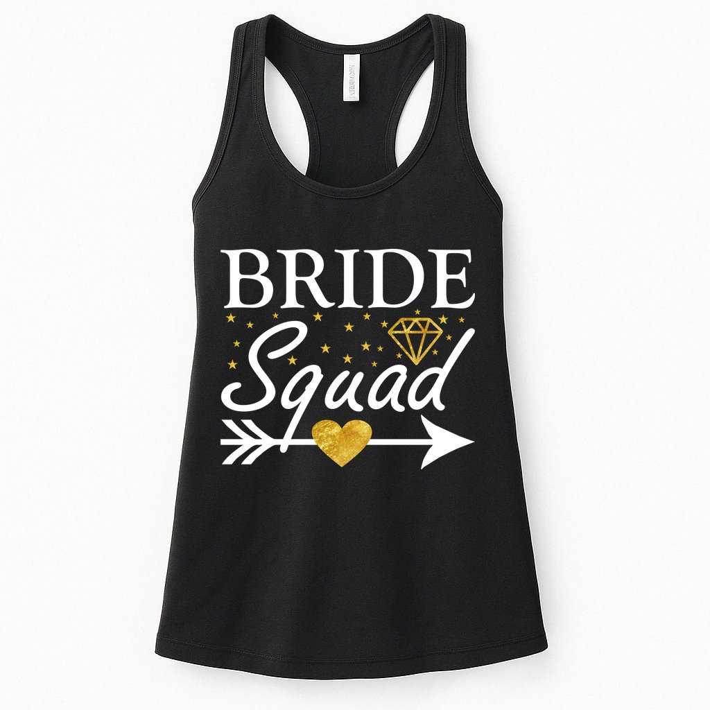 Bride Squad Arrow Womens Tank Top