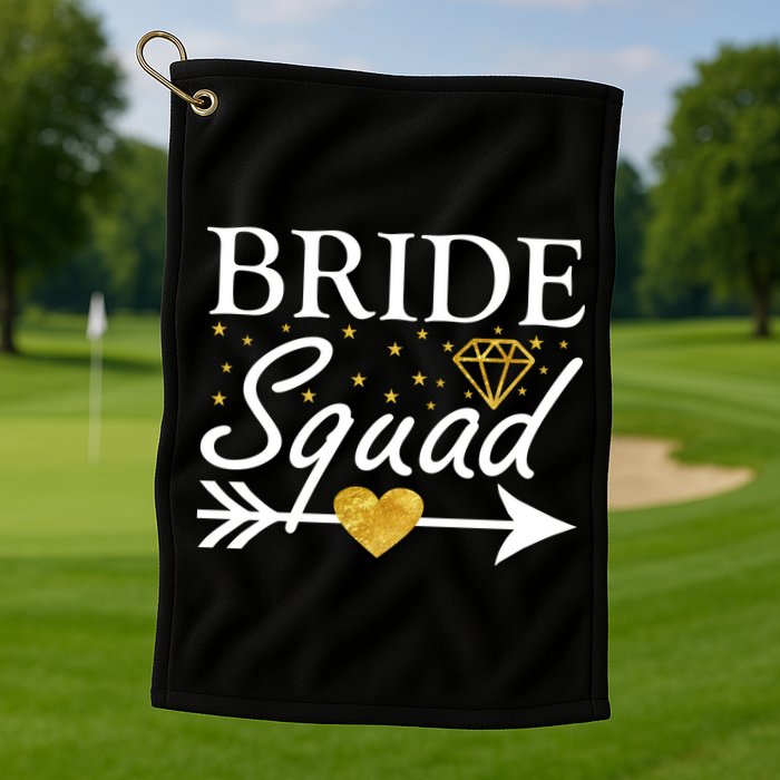 Bride Squad Arrow Golf Towel