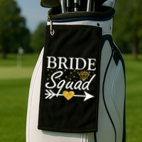 Bride Squad Arrow Golf Towel