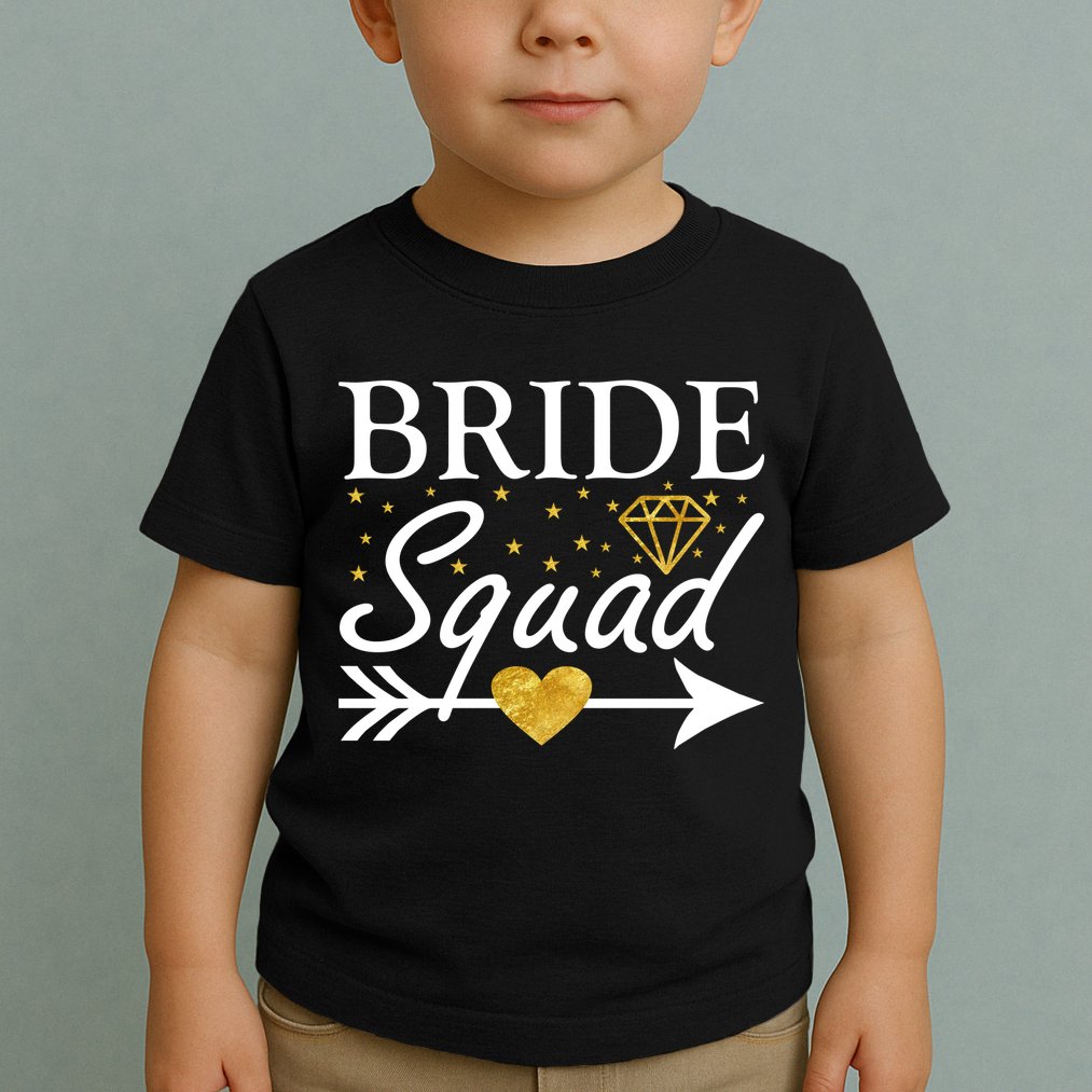 Bride Squad Arrow Toddler T-Shirt