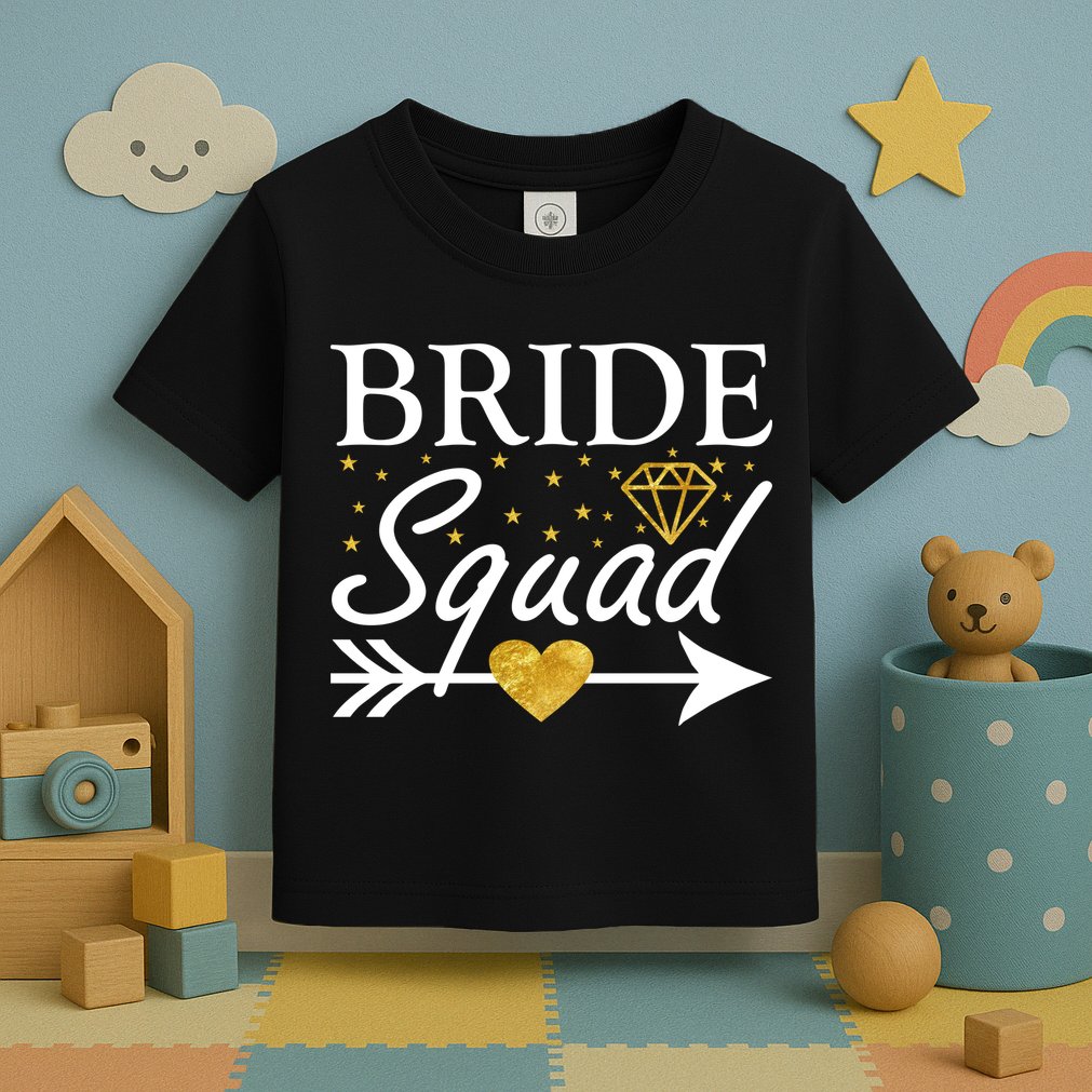 Bride Squad Arrow Toddler T-Shirt
