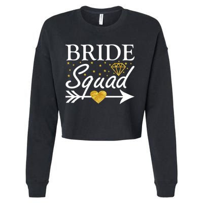 Bride Squad Arrow Cropped Pullover Crew