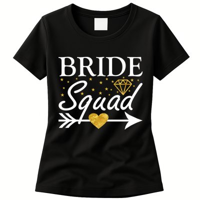 Bride Squad Arrow Womens T-Shirt