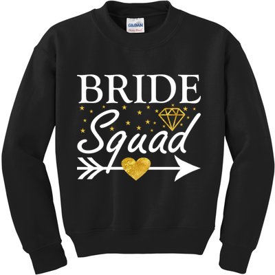 Bride Squad Arrow Kids Sweatshirt
