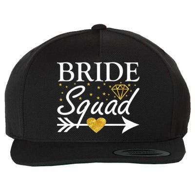 Bride Squad Arrow Wool Snapback Cap