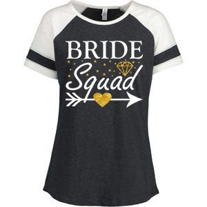 Bride Squad Arrow Enza Ladies Jersey Colorblock Tee