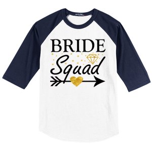 Bride Squad Arrow Baseball Sleeve Shirt