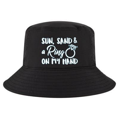 Bride Sun Sand & A Ring On My Hand Cool Comfort Performance Bucket Hat