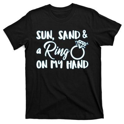 Bride Sun Sand & A Ring On My Hand T-Shirt