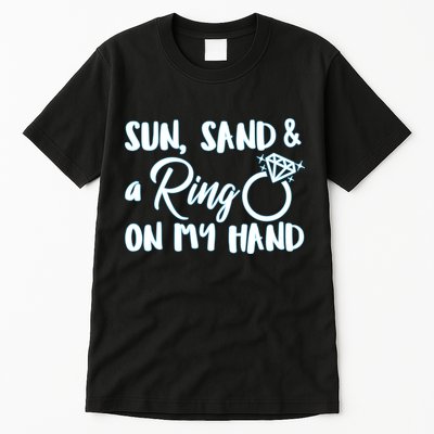 Bride Sun Sand & A Ring On My Hand Tall T-Shirt