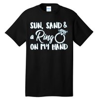 Bride Sun Sand & A Ring On My Hand Tall T-Shirt