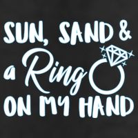 Bride Sun Sand & A Ring On My Hand Adult Drive Performance Visor