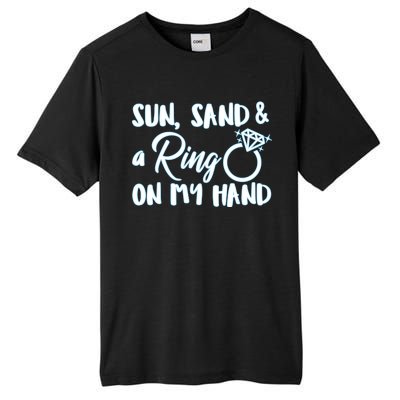 Bride Sun Sand & A Ring On My Hand Tall Fusion ChromaSoft Performance T-Shirt