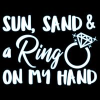 Bride Sun Sand & A Ring On My Hand 16 in Basic Backpack