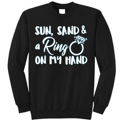 Bride Sun Sand & A Ring On My Hand Tall Sweatshirt