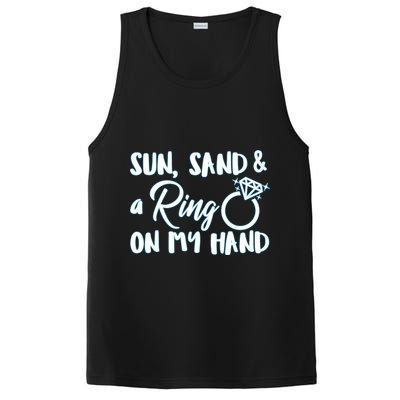 Bride Sun Sand & A Ring On My Hand PosiCharge Competitor Tank