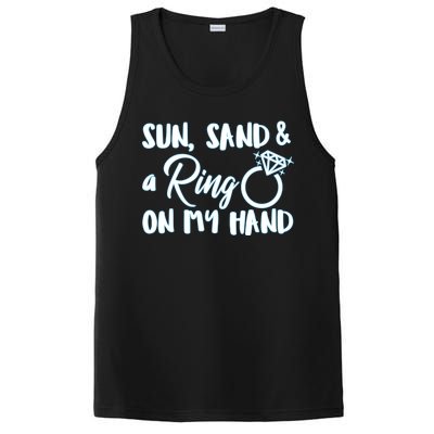 Bride Sun Sand & A Ring On My Hand PosiCharge Competitor Tank