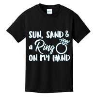 Bride Sun Sand & A Ring On My Hand Kids T-Shirt