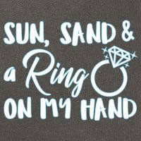 Bride Sun Sand & A Ring On My Hand Cotton Canvas Backpack