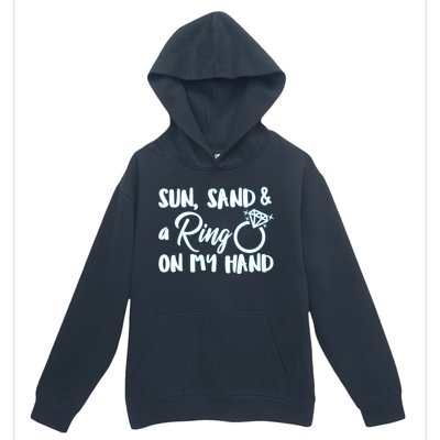 Bride Sun Sand & A Ring On My Hand Urban Pullover Hoodie