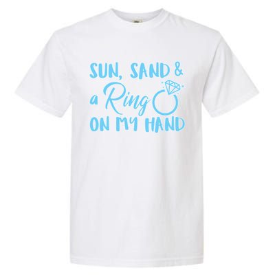 Bride Sun Sand & A Ring On My Hand Garment-Dyed Heavyweight T-Shirt