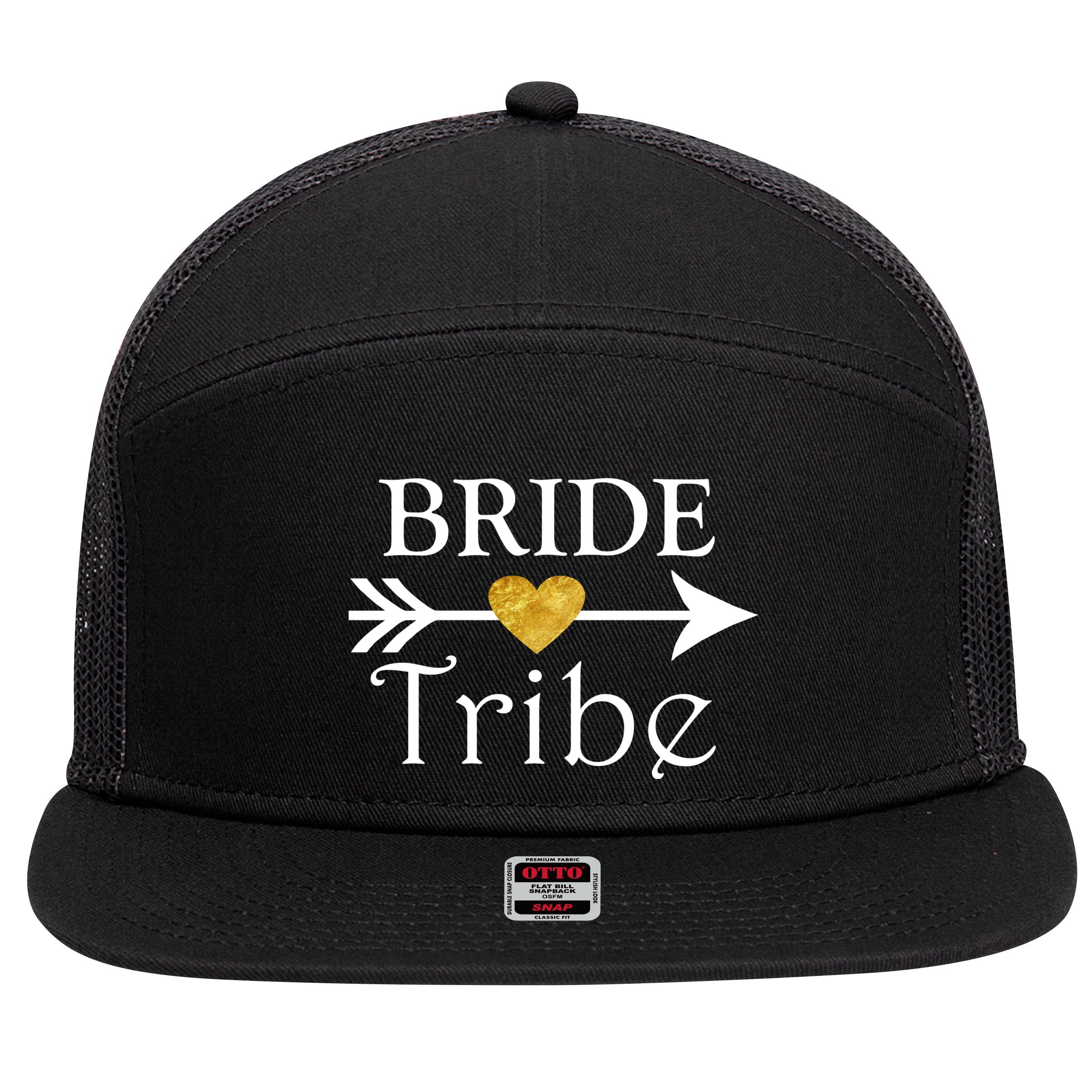 Bride Tribe Arrow 7 Panel Mesh Trucker Snapback Hat
