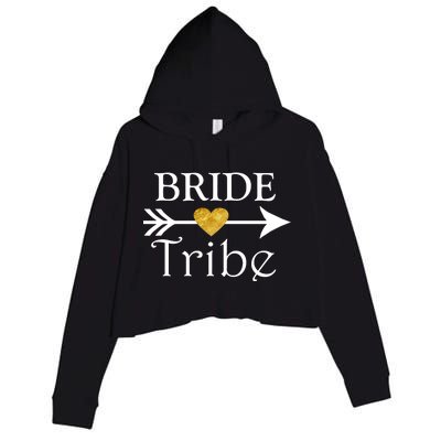 Bride Tribe Arrow Crop Fleece Hoodie