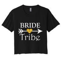 Bride Tribe Arrow Women's Crop Top Tee