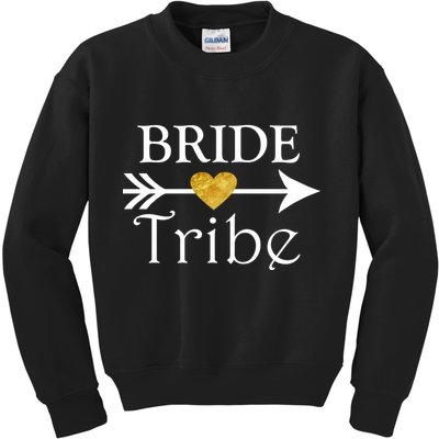 Bride Tribe Arrow Kids Sweatshirt