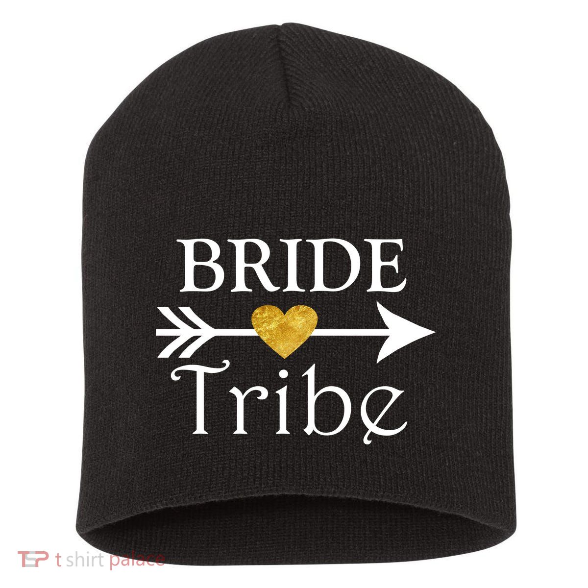Bride Tribe Arrow Short Acrylic Beanie