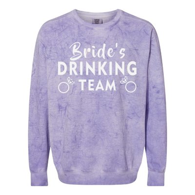 Bride's Drinking Team Colorblast Crewneck Sweatshirt