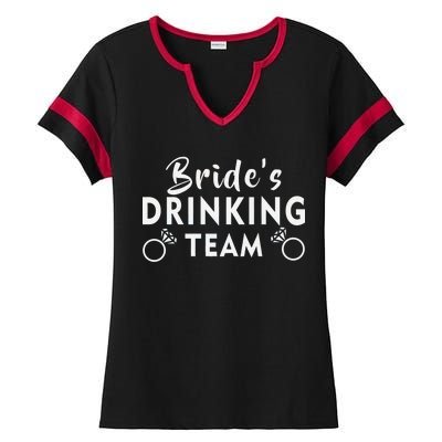 Bride's Drinking Team Ladies Halftime Notch Neck Tee