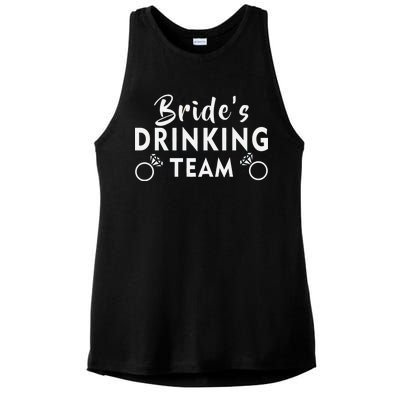 Bride's Drinking Team Ladies PosiCharge Tri-Blend Wicking Tank