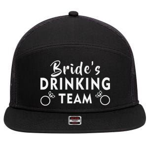 Bride's Drinking Team 7 Panel Mesh Trucker Snapback Hat