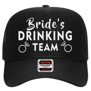 Bride's Drinking Team High Crown Mesh Back Trucker Hat